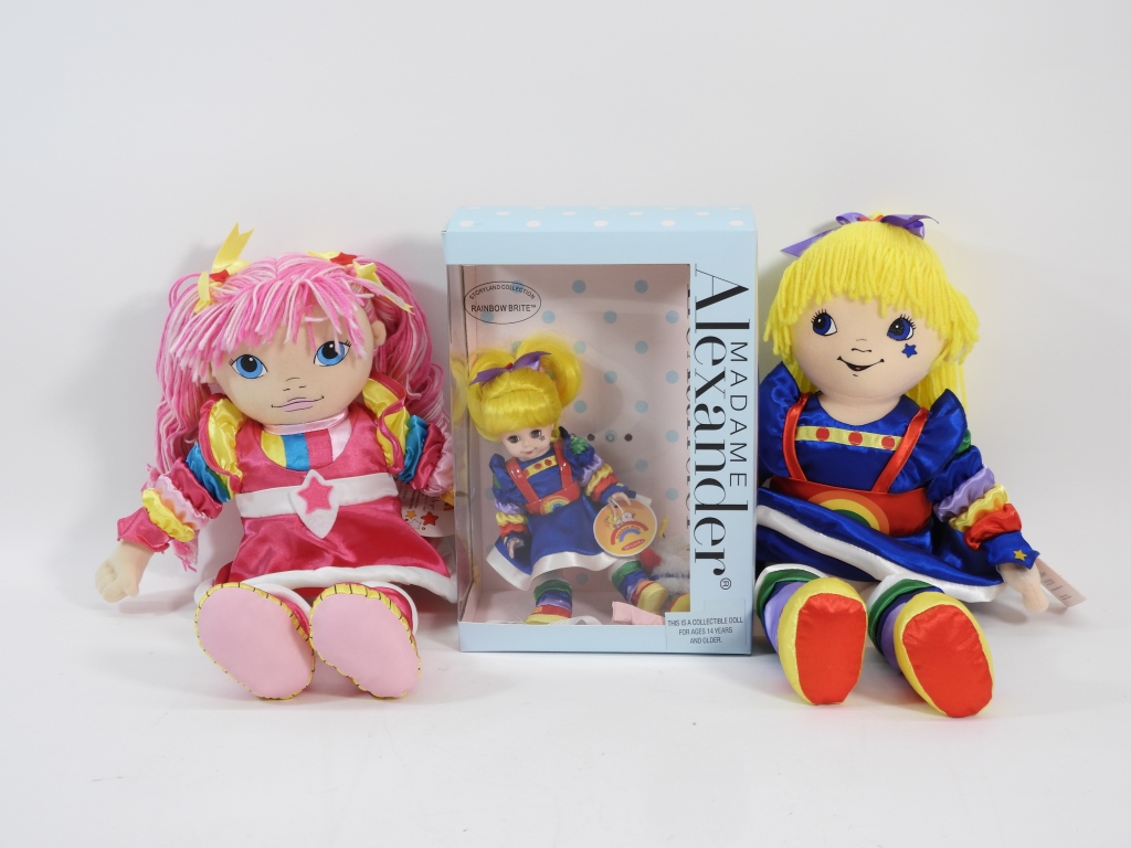 3 MADAME ALEXANDER RAINBOW BRITE