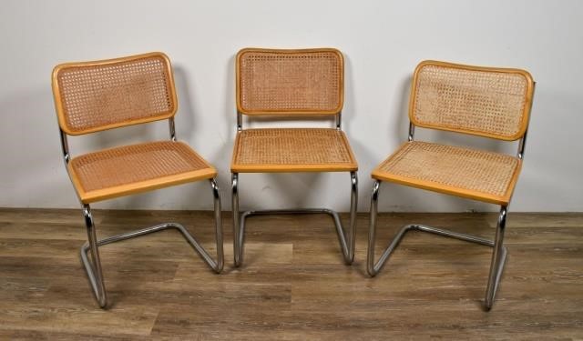 3 MARCEL BREUER STYLE CESCA CHAIRS3