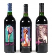 (3) MARILYN MERLOT WINE BOTTLE