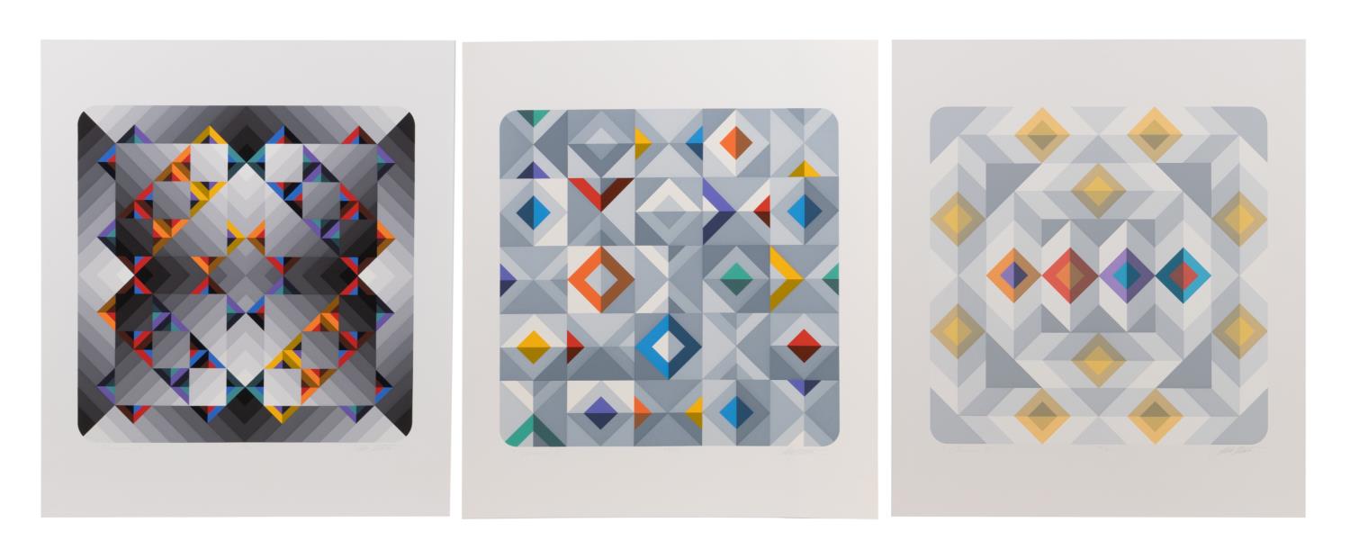 3 MARKO SPALATIN VARIOUS OP ART