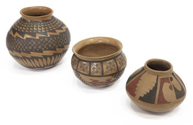 (3) MATA ORTIZ MEXICO POLYCHROMED
