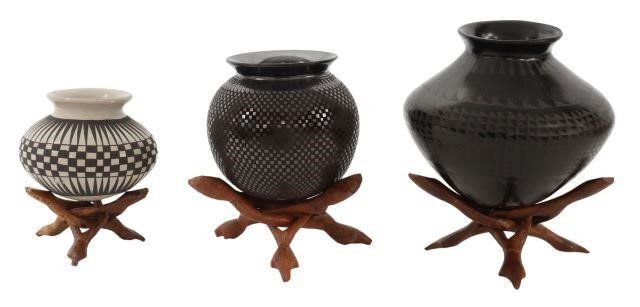 (3) MATA ORTIZ MEXICO POTTERY
