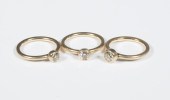 (3) MATCHING DIAMOND SOLITAIRE