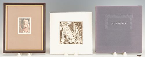 3 MAURICE SENDAK SIGNED ITEMS,