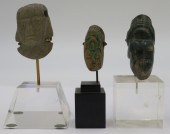 (3) MAYAN CARVED STONE PENDANT
