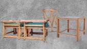 (3) McGuire bamboo patio table