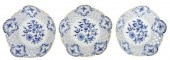 (3) MEISSEN BLUE ONION RETICUL