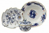 (3) MEISSEN DRAGON BOWL & BLUE