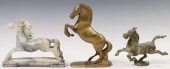 (3) METAL & CARVED ALABASTER E