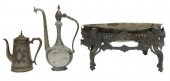 (3) METAL PLANTER, TURKISH & S