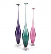 3 MICHELLE PLUCINSKY ART GLASS