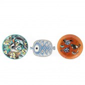 3 MID-CENTURY MODERN CERAMIC &