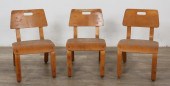 3 MID CENTURY MODERN THONET CH