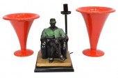 (3) MID-CENTURY MODERN VASES &