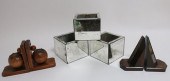 3 MIDCENTURY MIRROR JARDINIERE