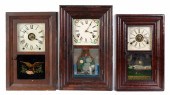 (3) MINIATURE OGEE CLOCKS Left