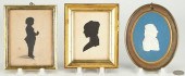 3 MINIATURE PORTRAITS, SILHOUE