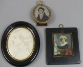 3 MINIATURE PORTRAITSLot 3 min
