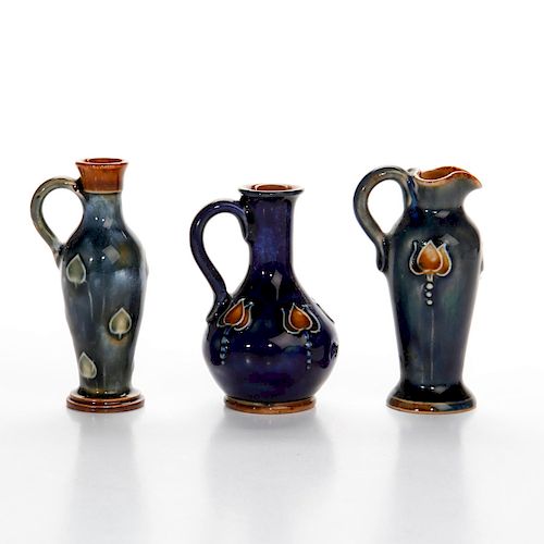 3 MINIATURE ROYAL DOULTON ART