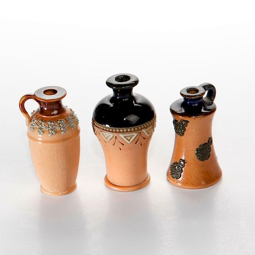 3 MINIATURE ROYAL DOULTON ART