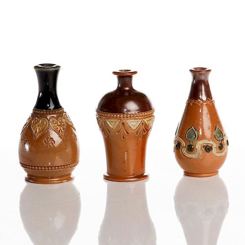 3 MINIATURE ROYAL DOULTON ART