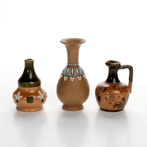 3 MINIATURE ROYAL DOULTON ART