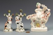 3 MINIATURE STAFFORDSHIRE FIGU