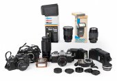(3) Minolta 35MM SLR cameras,