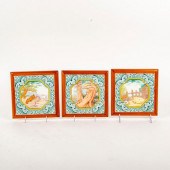 3 MINTON CERAMIC FABLE PICTORI