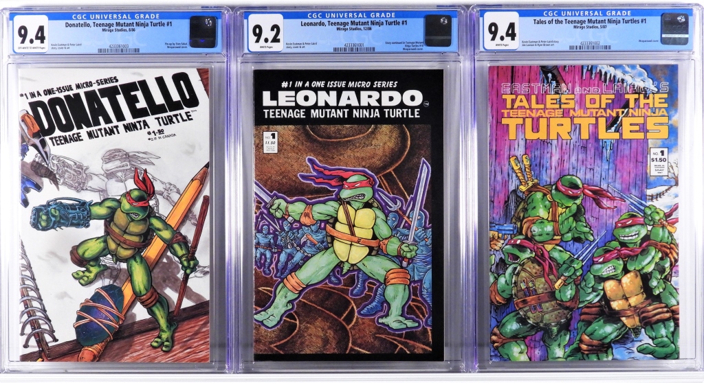 3 MIRAGE STUDIOS TEENAGE MUTANT