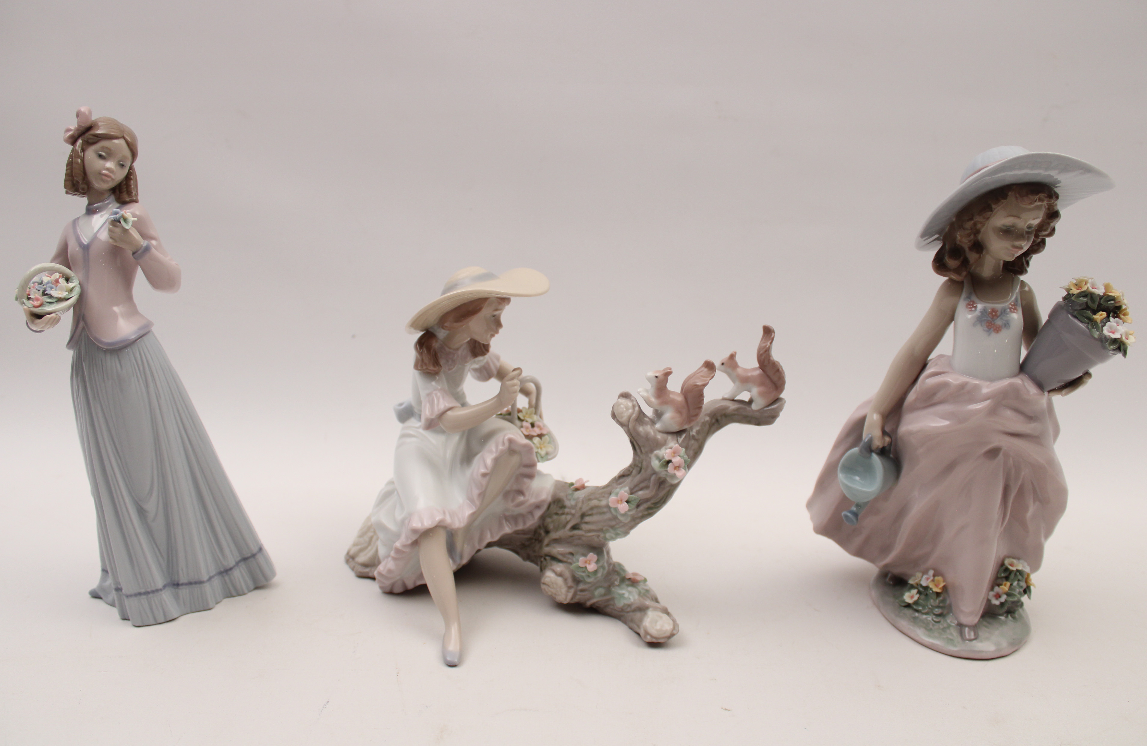 3 MISC. LLADRO PORCELAIN FIGURES OF