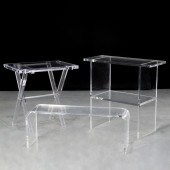 (3) MODERNIST CUSTOM ACRYLIC T