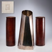 (3) MODERNIST DESIGNER VASES,