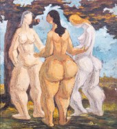 (3) Morris Blackman, American,