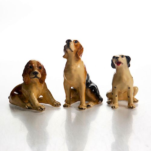 3 MORTENS STUDIOS CERAMIC DOG