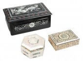 (3) Mother of pearl and abalon