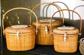 (3) NANTUCKET BASKET PURSES WI