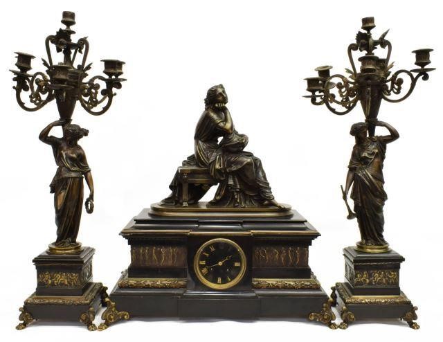 (3) NAPOLEON III PERIOD MANTEL