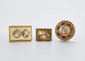 3 NAPOLEONIC BOXES W/ MINIATUR