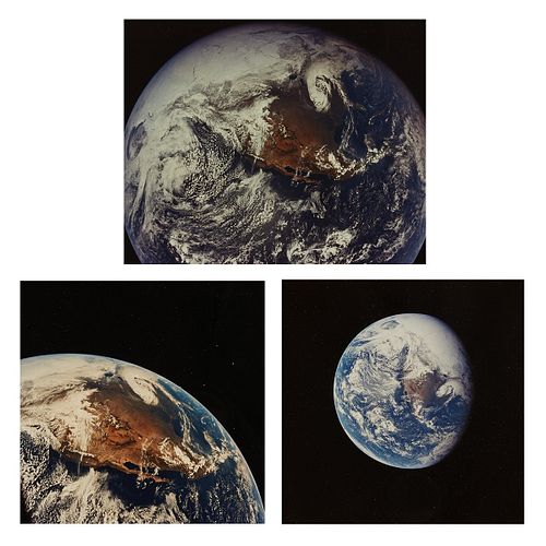 3 NASA CHROMOGENIC PRINTS OF THE