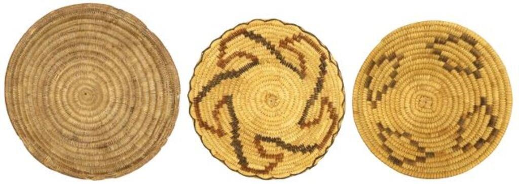 (3) NATIVE AMERICAN BASKETRY,