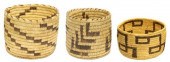 (3) NATIVE AMERICAN BASKETRY,