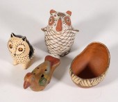 3 NATIVE AMERICAN FIGURAL EFFI