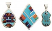 (3) NATIVE AMERICAN MULTISTONE