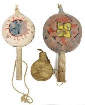 (3) NATIVE AMERICAN PAINTED RA
