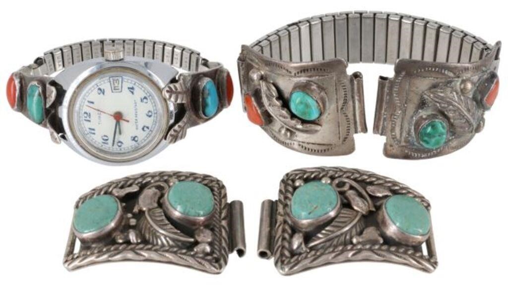 (3) NATIVE AMERICAN SILVER &