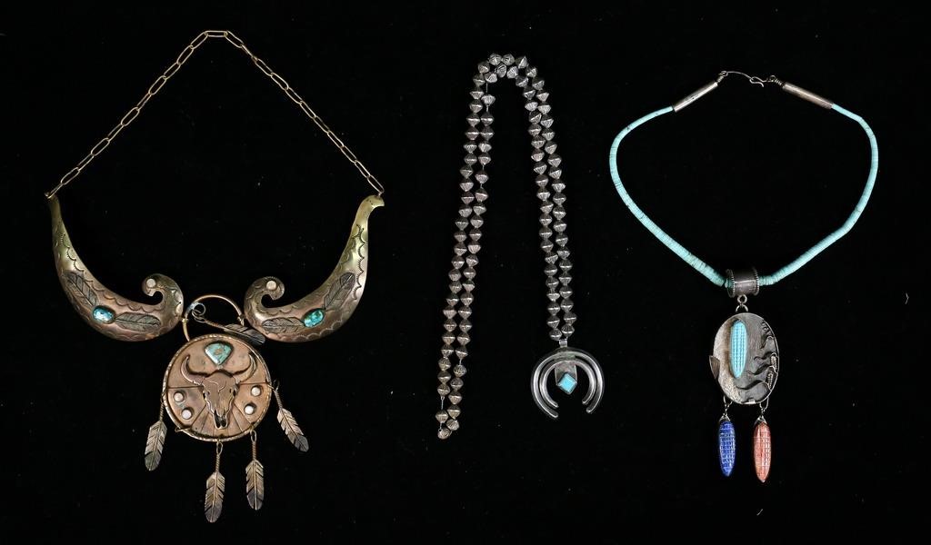 3 NATIVE AMERICAN TURQUOISE