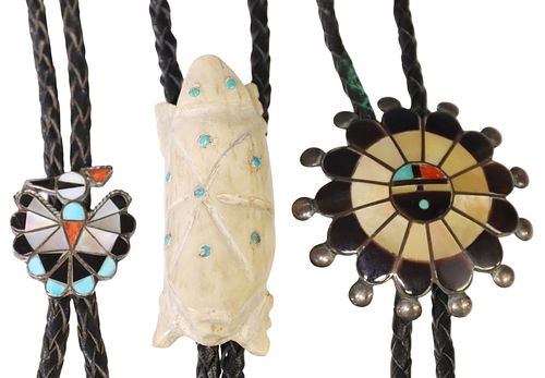 (3) NATIVE AMERICAN ZUNI MULTI