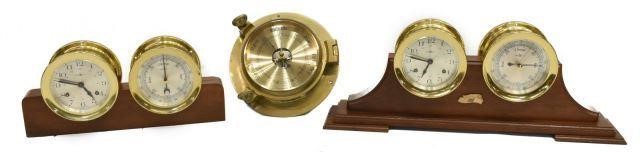 (3) NAUTICAL SHIP CLOCKS &