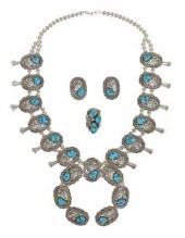 (3) NAVAJO STERLING & TURQUOIS